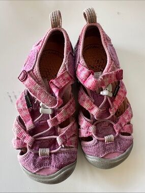 Keen Pink Kids Closed-Toe Hiking Sandals